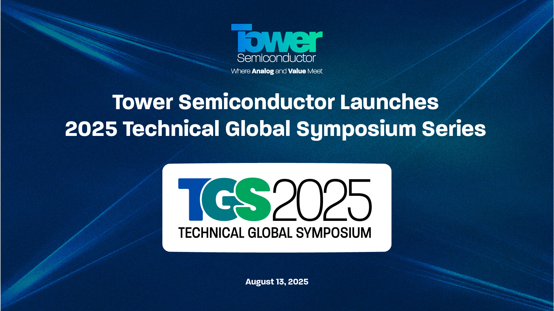Tower Semiconductor Launches 2025 Technical Global Symposium Series