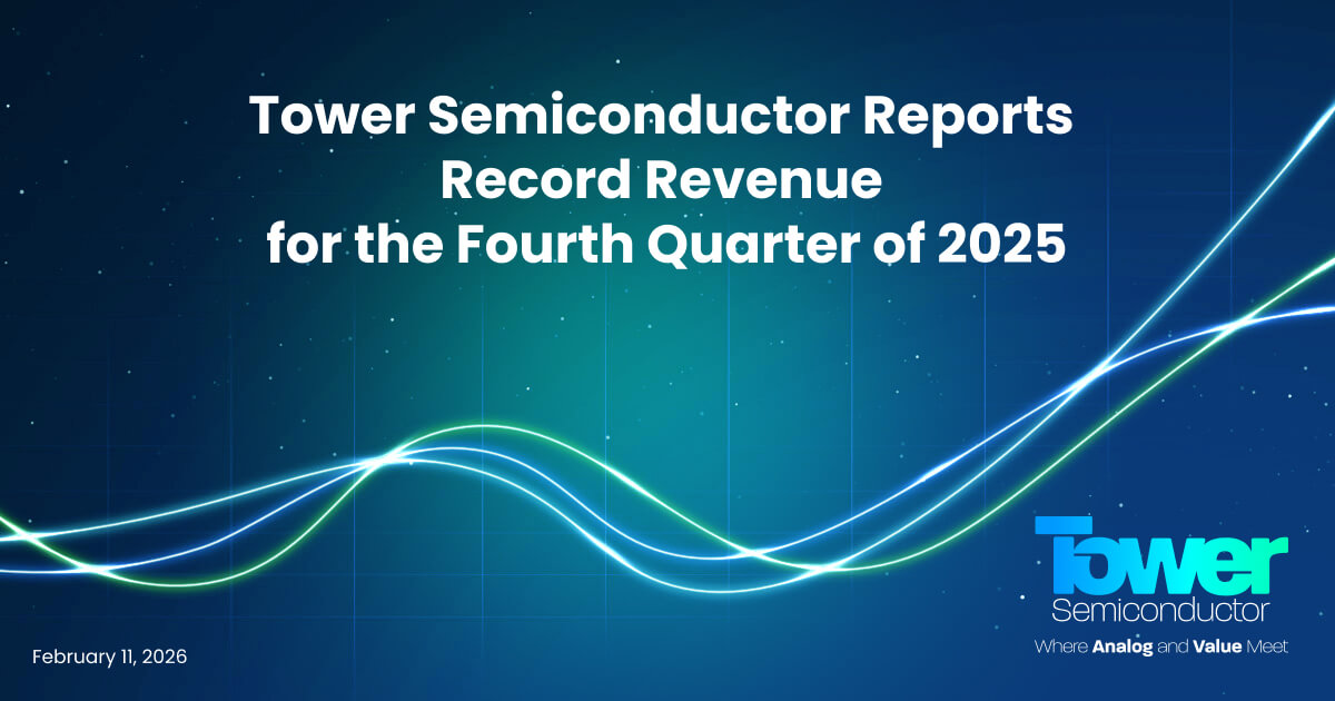 Tower Semiconductor Reports Record Revenue for the Fourth Quarter of 2025